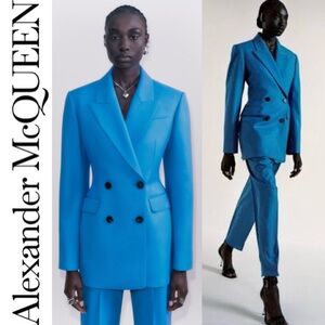 Alexander McQueen Double-breasted Blazer
& Pant Set